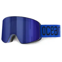 ocean sunglasses parbat ski goggles bleu blue revo lenses/cat3